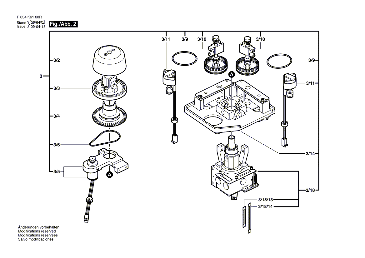 New Genuine Bosch 2610A03596 Housing