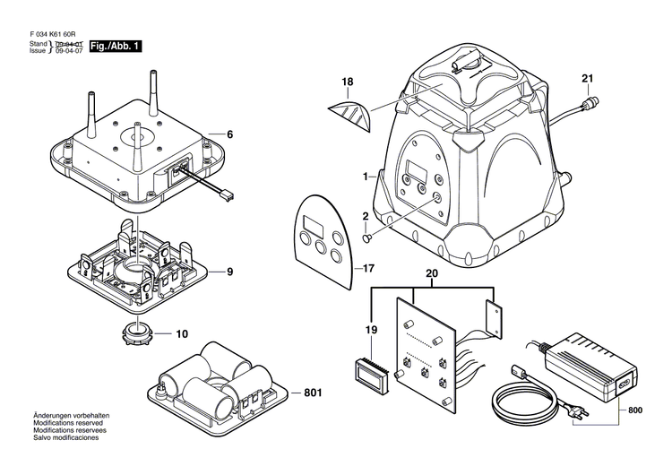 New Genuine Bosch 2610A03596 Housing