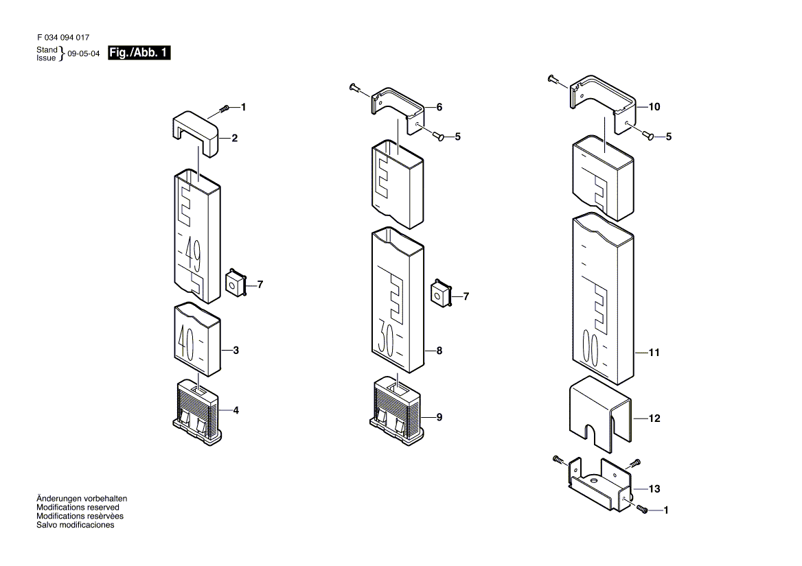 New Genuine Bosch 2610A03832 Button