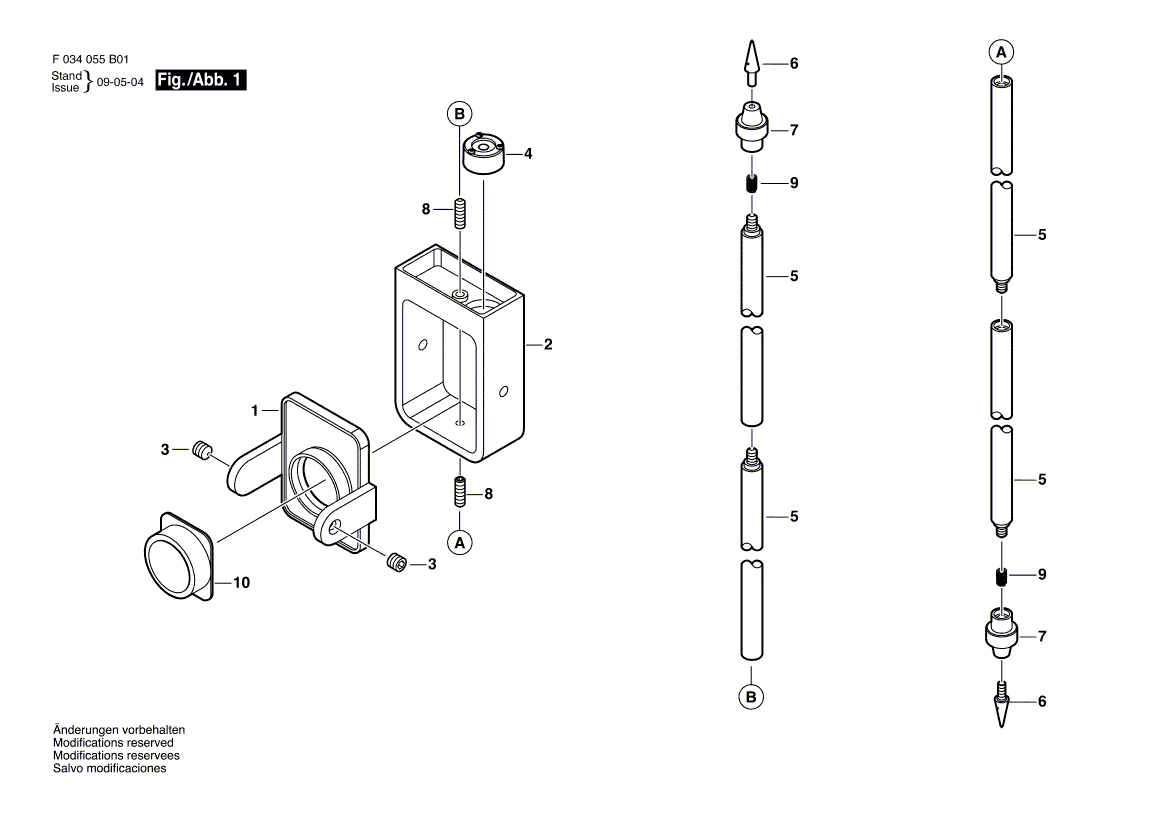 New Genuine Bosch 2610A04214 Stand Foot