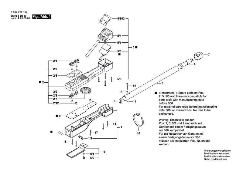 New Genuine Bosch 2610A04408 Tube