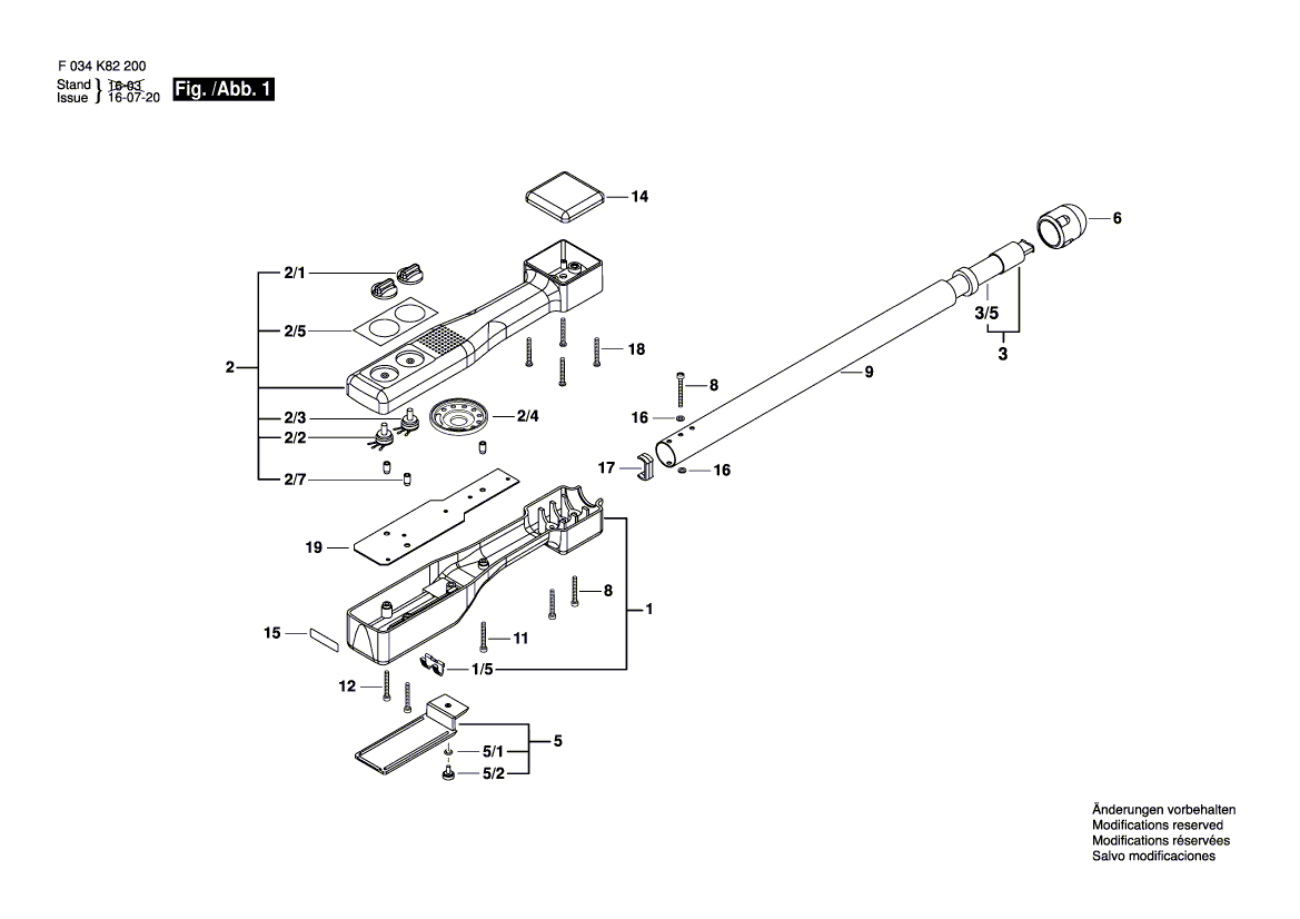 New Genuine Bosch 2610A04498 Upper Housing