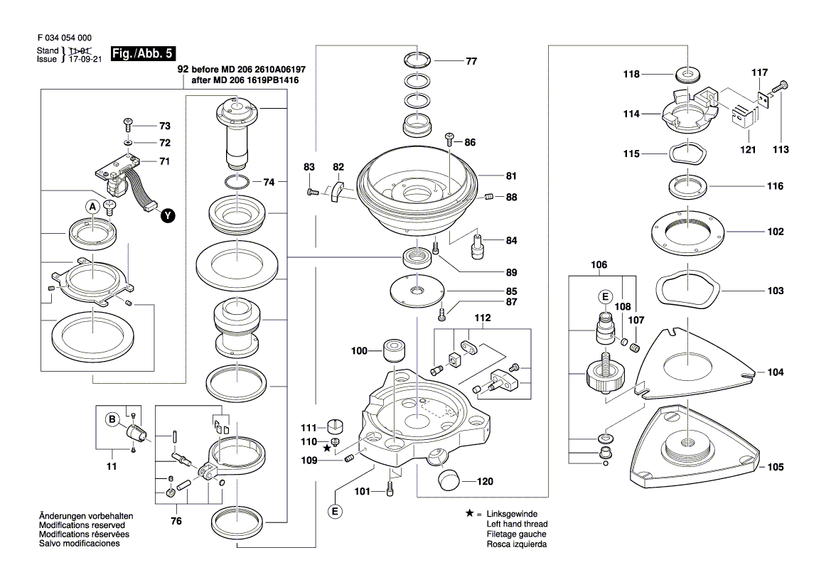 New Genuine Bosch 2610A06107 Contact strap