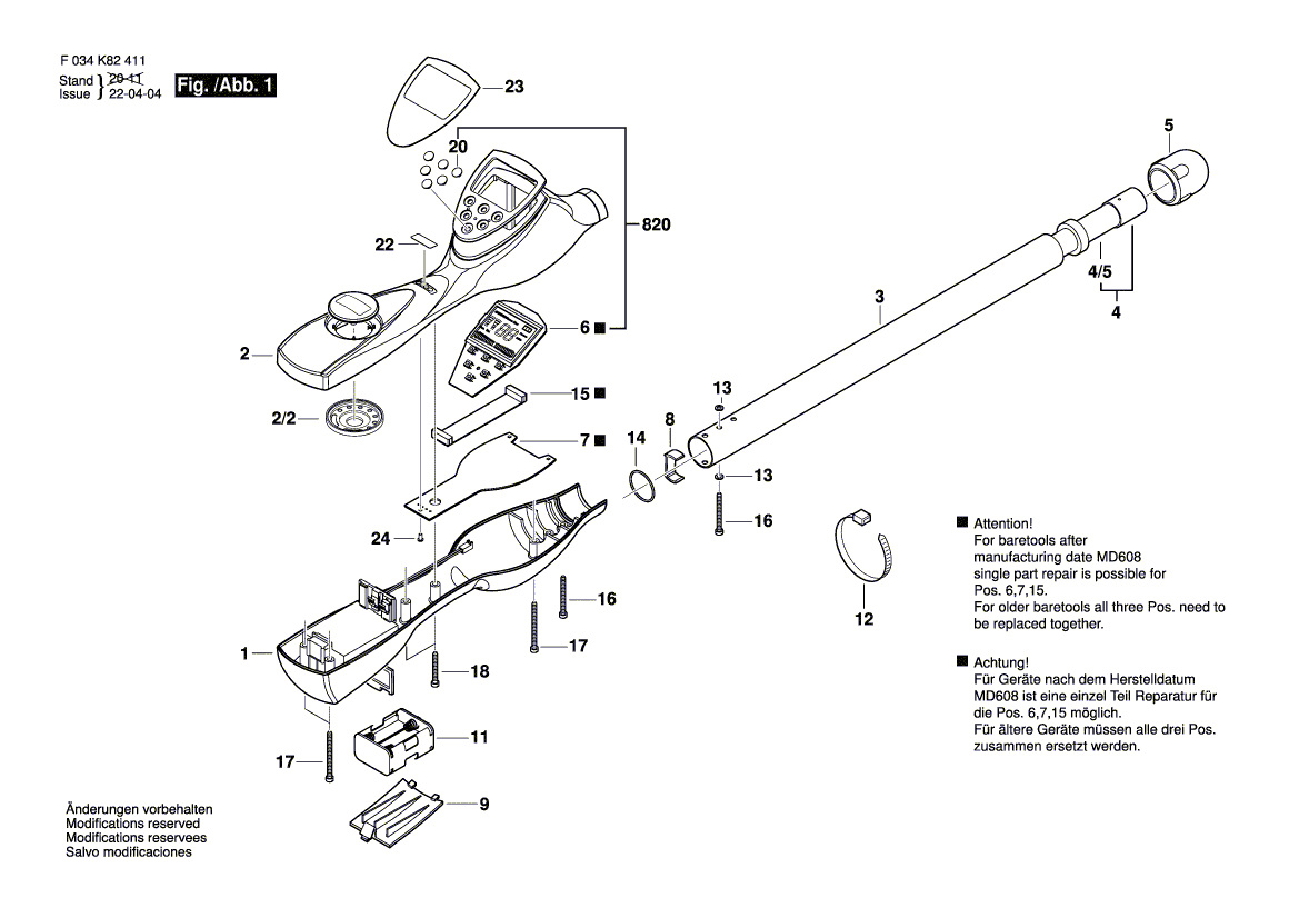 New Genuine Bosch 2610A06392 Screw
