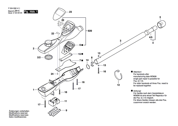 New Genuine Bosch 2610A06392 Screw