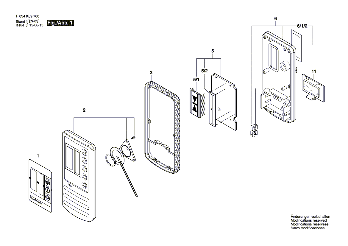 New Genuine Bosch 2610A06794 Membrane