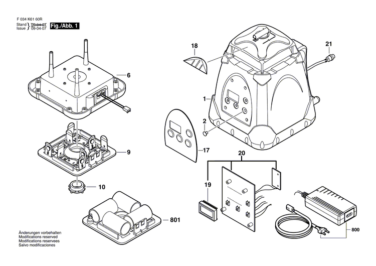 New Genuine Bosch 2610A06958 Chassis