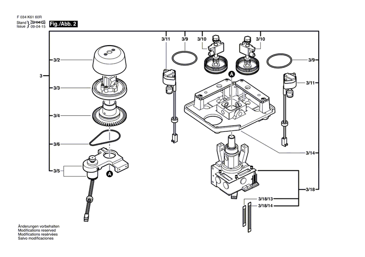 New Genuine Bosch 2610A07097 Push Button