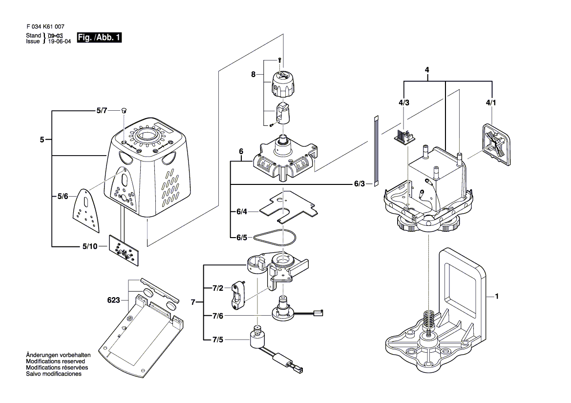 New Genuine Bosch 2610A07173 Bubble Level