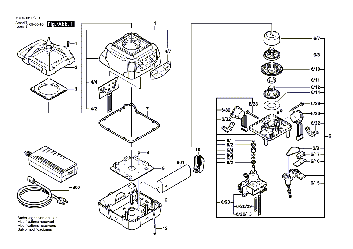 New Genuine Bosch 2610A07198 Motor