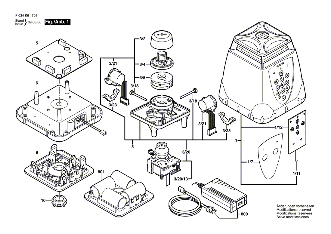 New Genuine Bosch 2610A07220 Button