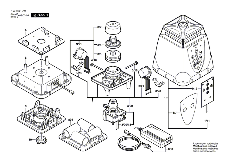 New Genuine Bosch 2610A07220 Button