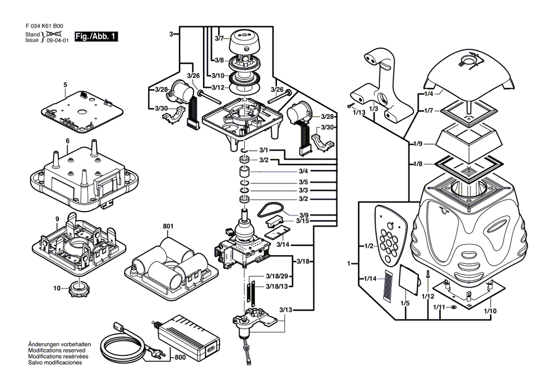 New Genuine Bosch 2610A07337 Base