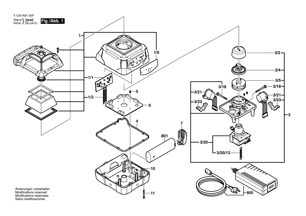 New Genuine Bosch 2610A07339 Base
