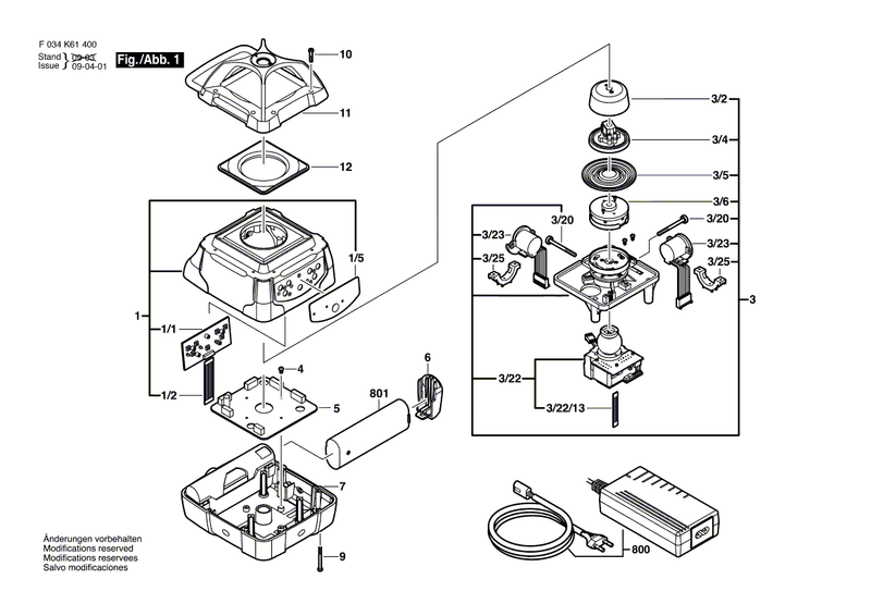New Genuine Bosch 2610A07436 Switchboard