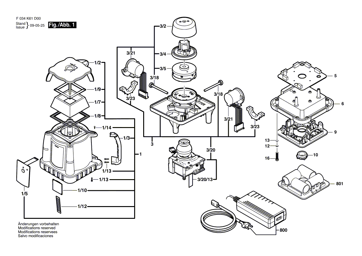 New Genuine Bosch 2610A07457 Motor