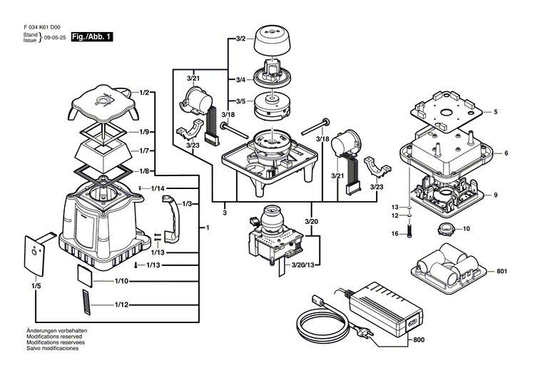 New Genuine Bosch 2610A07457 Motor