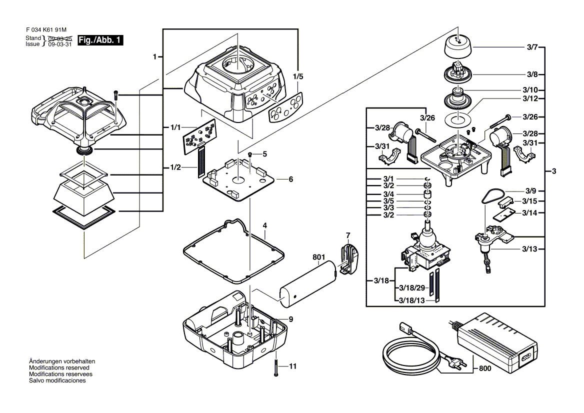New Genuine Bosch 2610A07617 Upper Housing