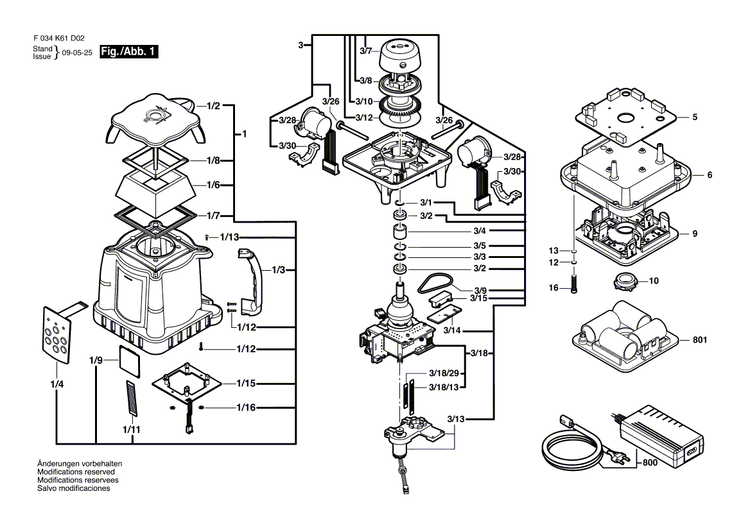 New Genuine Bosch 2610A07782 Switch