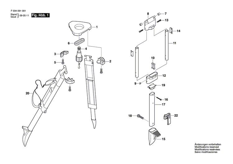 New Genuine Bosch 2610A09267 Stop Bracket