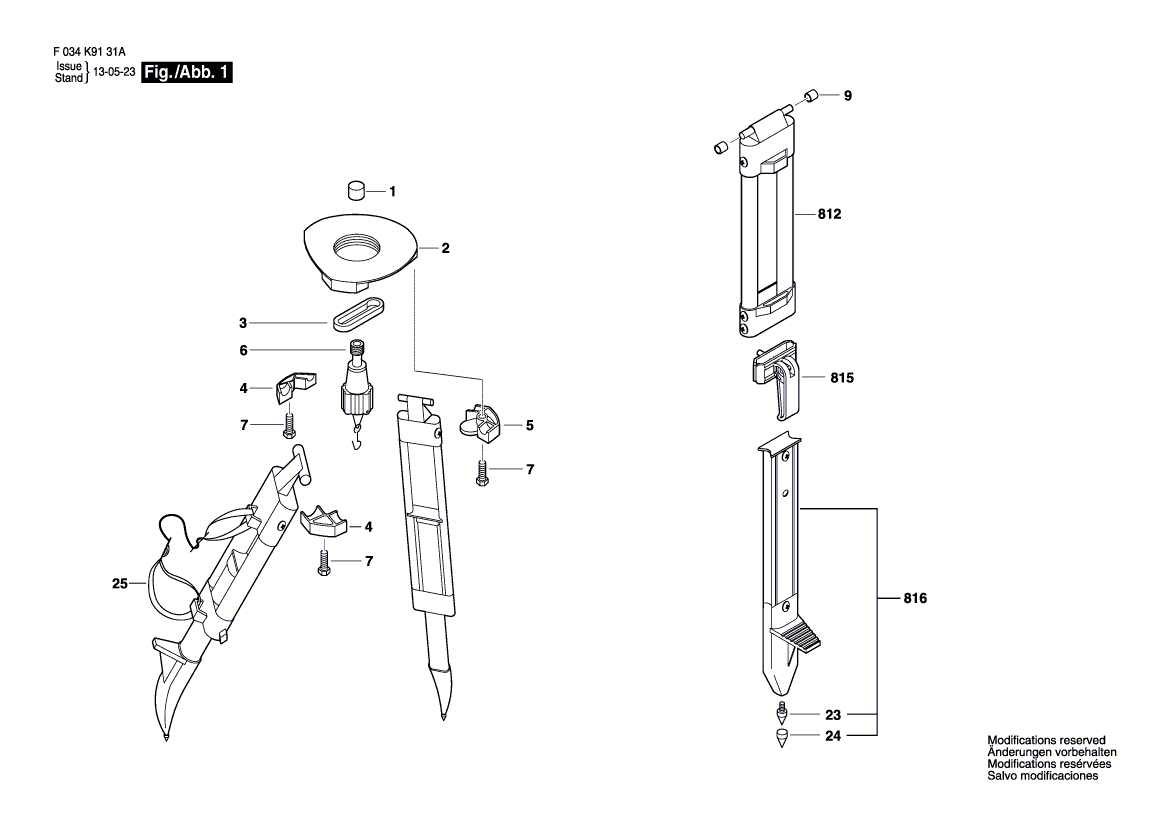 New Genuine Bosch 2610A09520 release mechanism