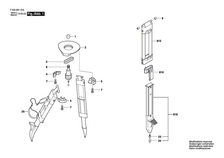 New Genuine Bosch 2610A09520 release mechanism