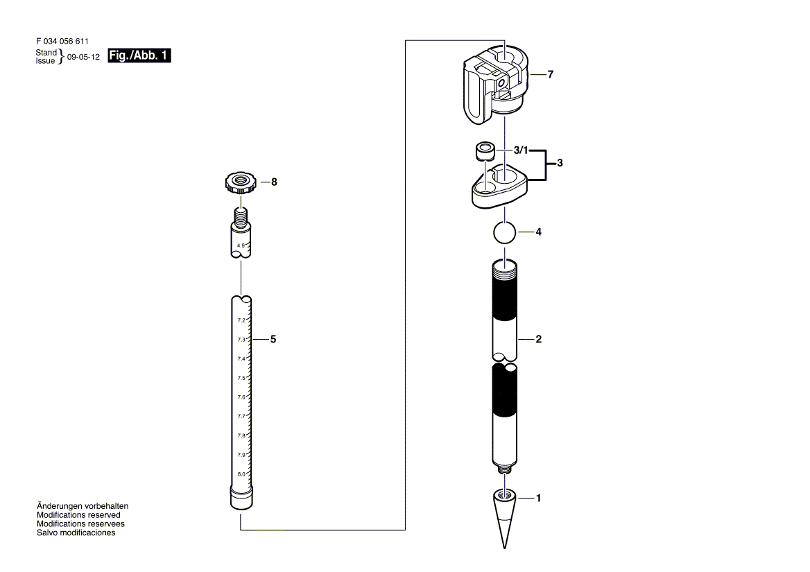 New Genuine Bosch 2610A10366 Bubble Level