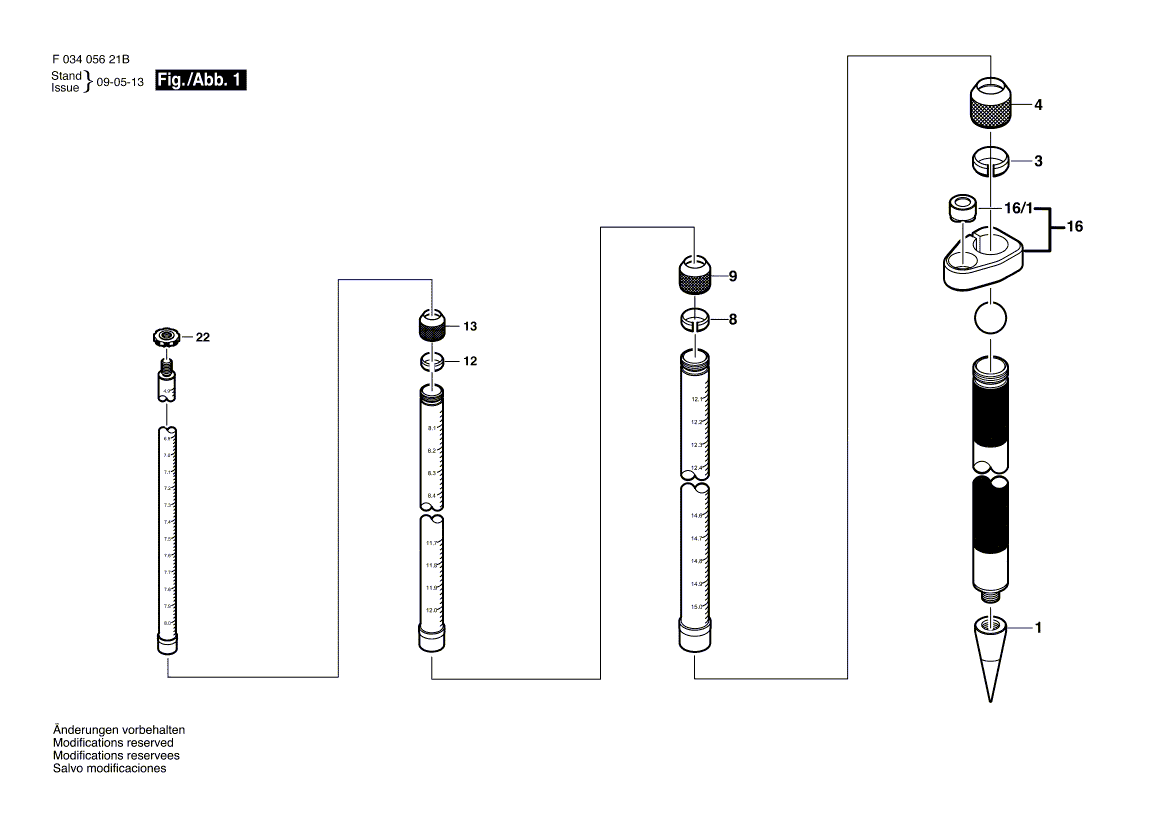 New Genuine Bosch 2610A10368 Bubble Level
