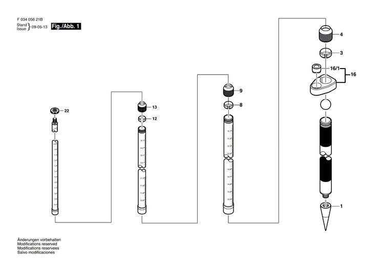 New Genuine Bosch 2610A10368 Bubble Level