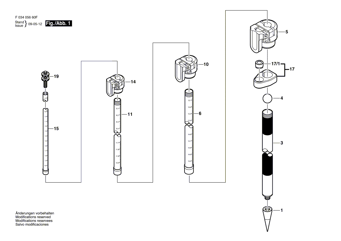 New Genuine Bosch 2610A10521 locking assembly