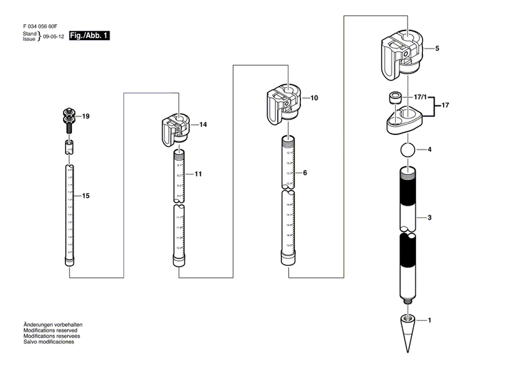 New Genuine Bosch 2610A10521 locking assembly