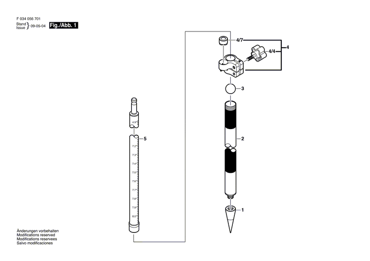 New Genuine Bosch 2610A10591 locking assembly