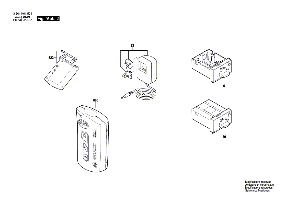 New Genuine Bosch 2610A12340 Housing Assembly