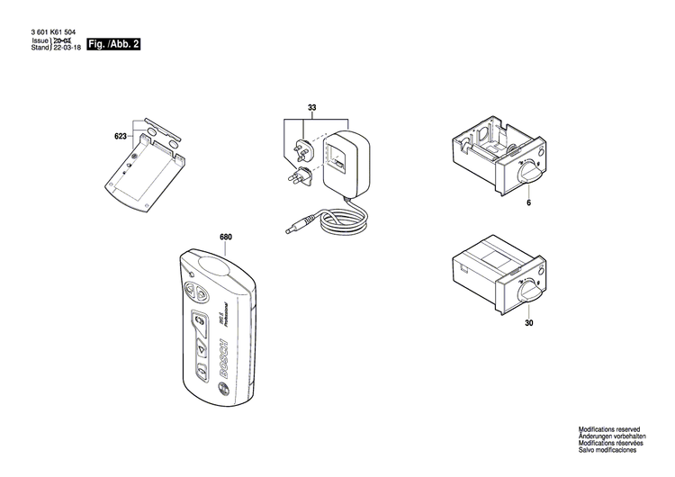 New Genuine Bosch 2610A12340 Housing Assembly