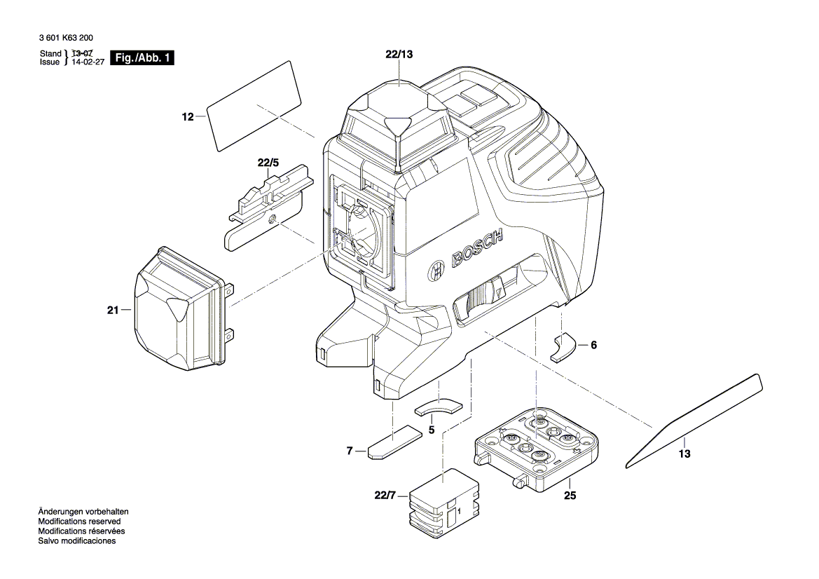 New Genuine Bosch 2610A12910 Type Label