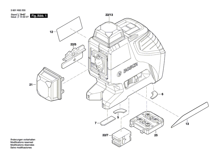 New Genuine Bosch 2610A12910 Type Label