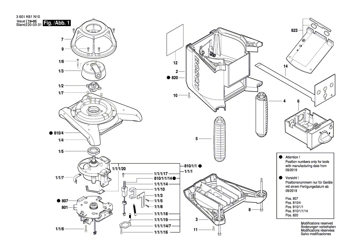 New Genuine Bosch 2610A12957 Housing