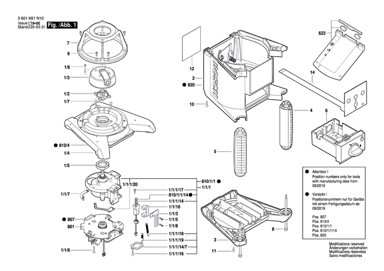 New Genuine Bosch 2610A12957 Housing