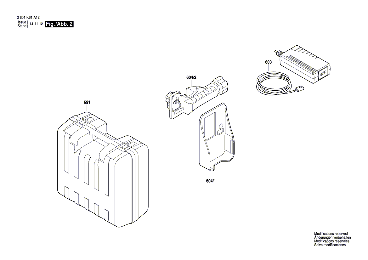 New Genuine Bosch 2610A13065 Extension Spring