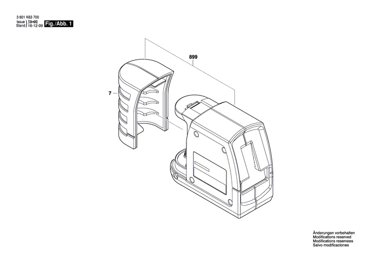 New Genuine Bosch 2610A13289 Battery Cover