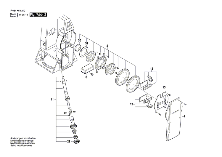 New Genuine Bosch 2610A13487 Printed Circuit Board