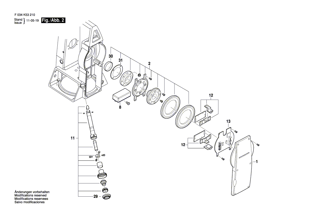 New Genuine Bosch 2610A13492 Clamp