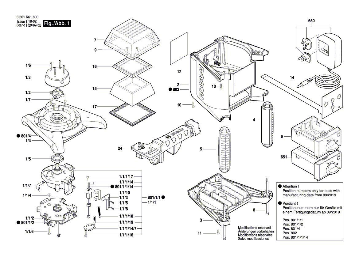 New Genuine Bosch 2610A13906 Cage