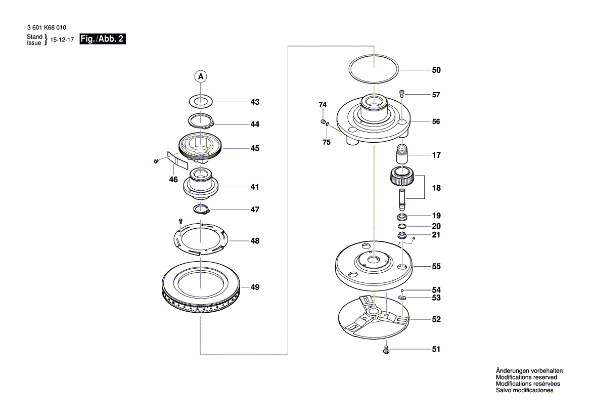 New Genuine Bosch 2610A14365 eyepiece