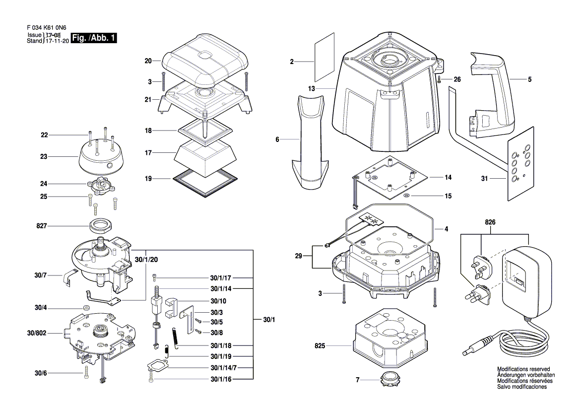 New Genuine Bosch 2610A14598 Rotating Beacon