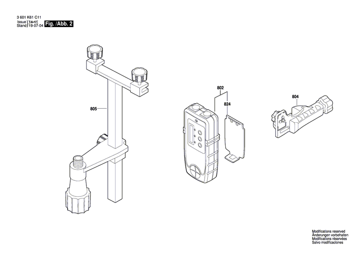 New Genuine Bosch 2610A14830 Clamp Bracket
