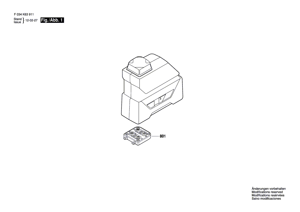 New Genuine Bosch 2610A15390 Battery Cover
