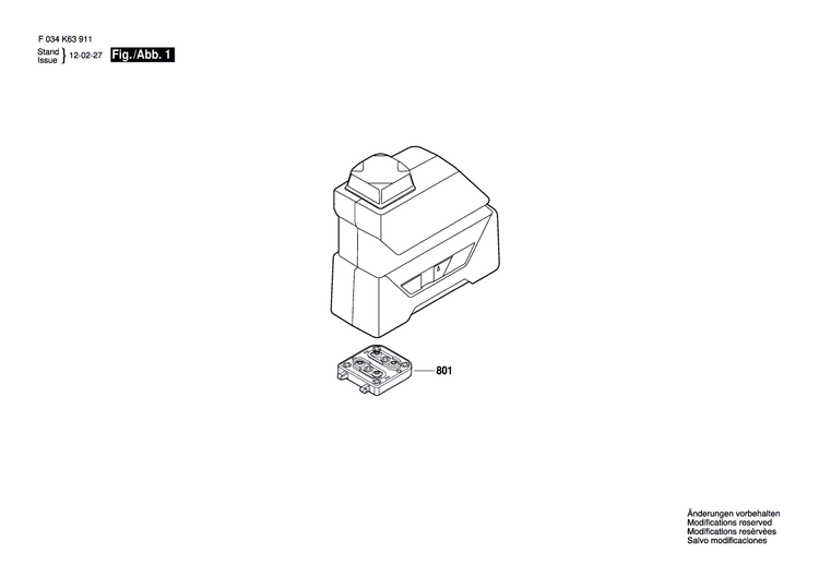 New Genuine Bosch 2610A15390 Battery Cover