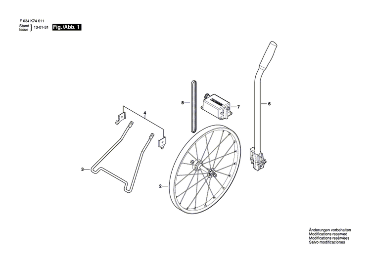 New Genuine Bosch 2610A15770 Wheel