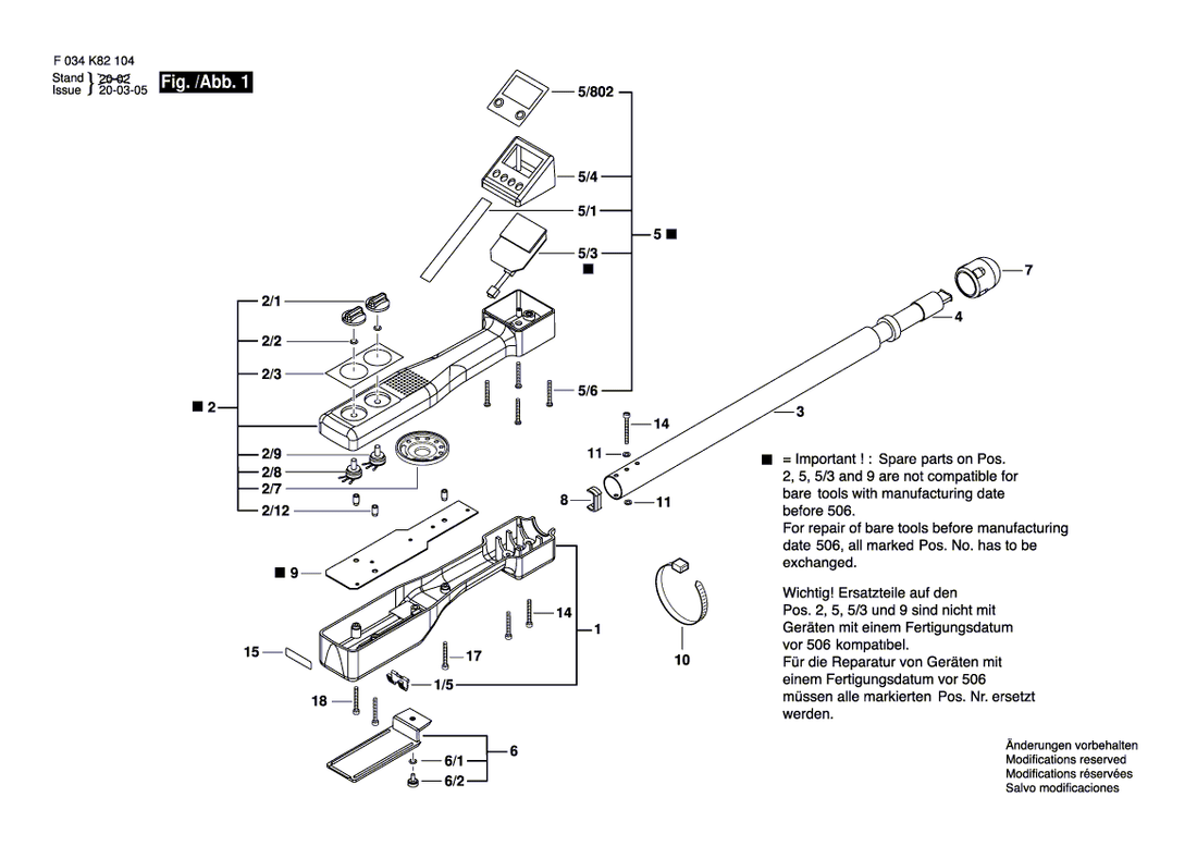 New Genuine Bosch 2610A16366 Label